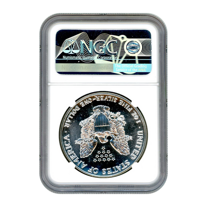 1990 Silver Eagle - Business Strike - NGC MS69 Star - CoinsTV