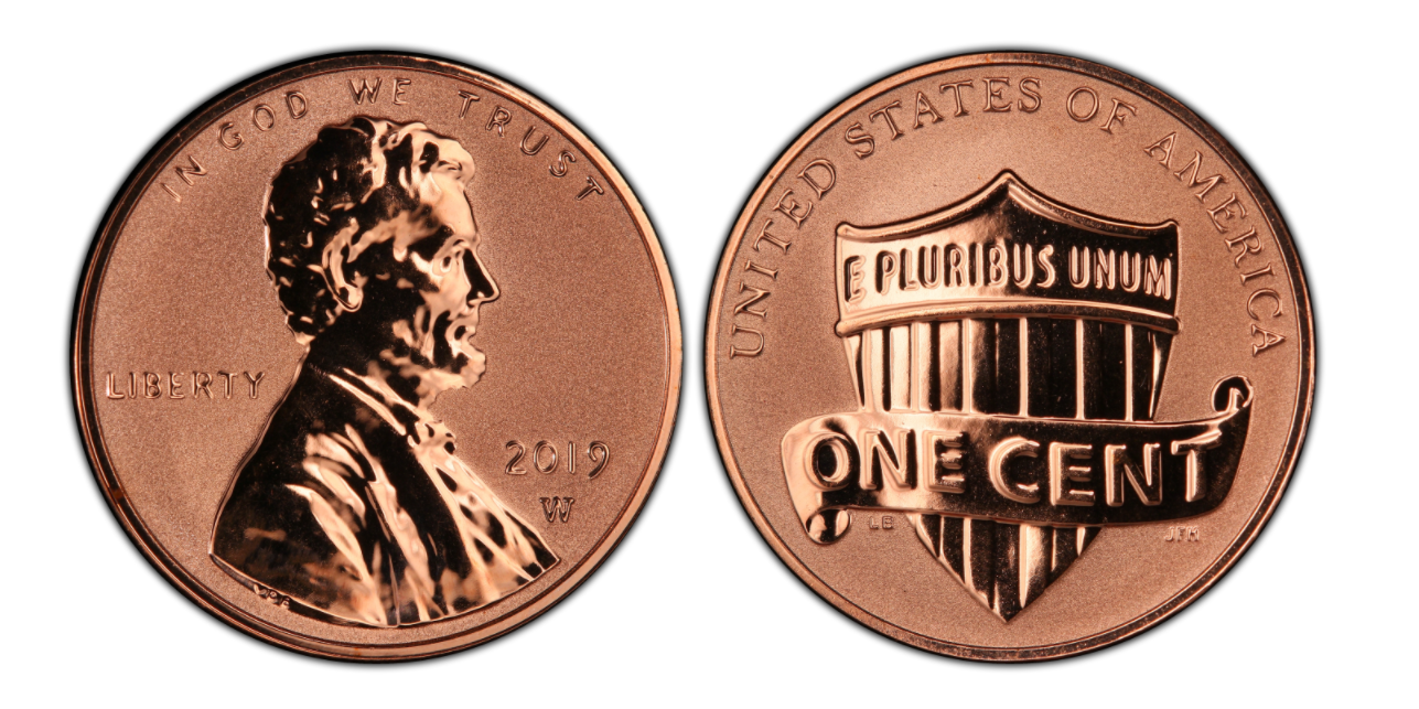2019 W Lincoln Shield Cent Reverse Proof - CoinsTV