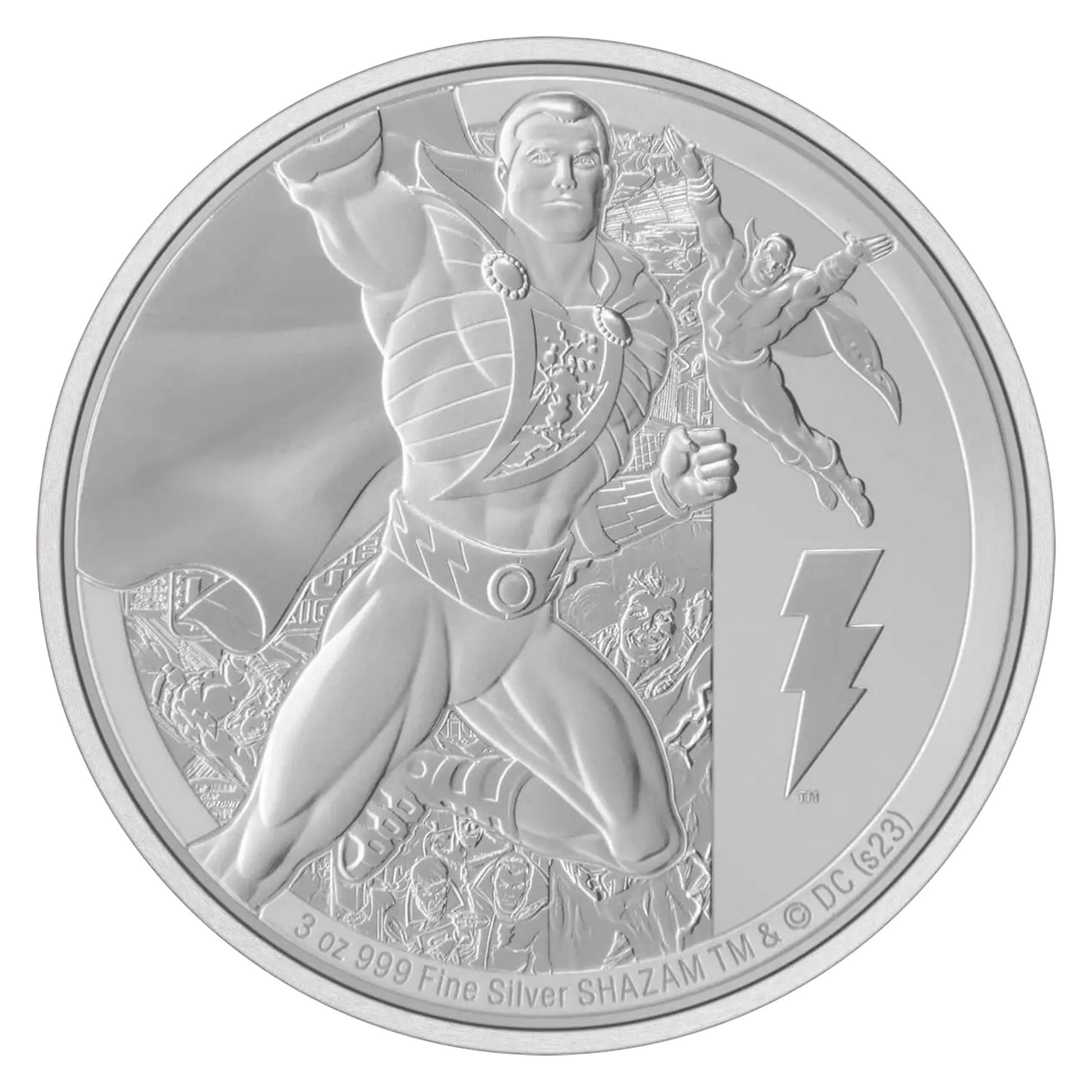 2023 DC Classics - Shazam 3 oz silver - CoinsTV