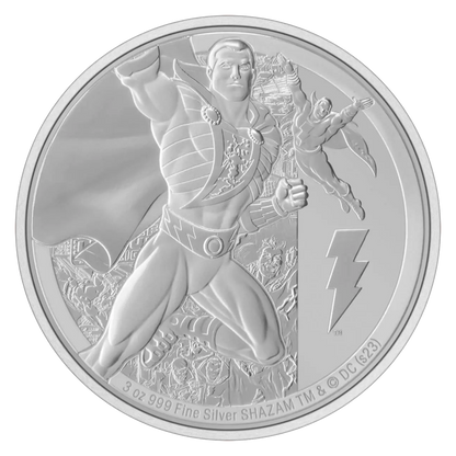 2023 DC Classics - Shazam 3 oz silver - CoinsTV