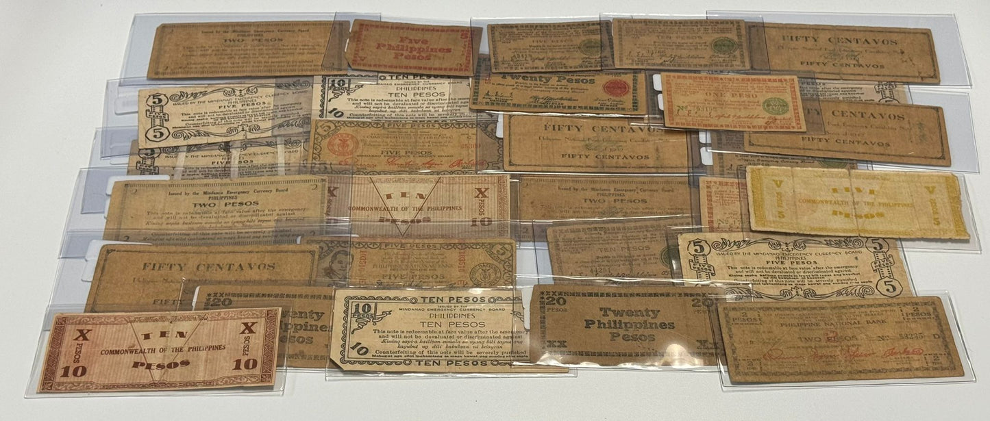 Philippine World War 2 Emergency Currency 5 pc Set - CoinsTV