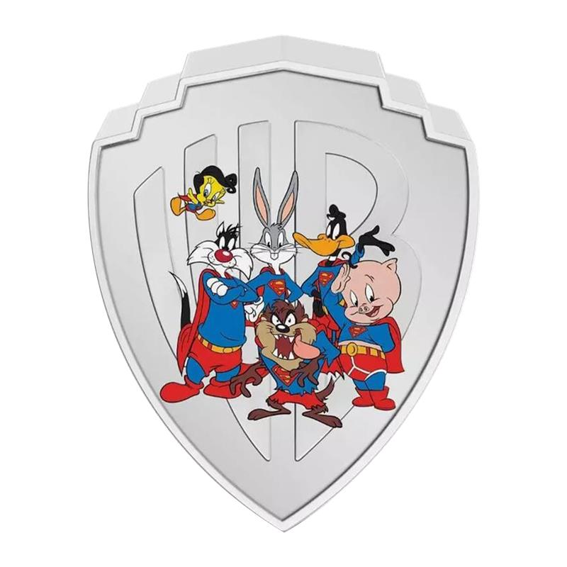 2023 Warner Bros. 100 - Looney Tunes Mashup - 3. Superman 2 oz Silver - CoinsTV