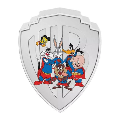 2023 Warner Bros. 100 - Looney Tunes Mashup - 3. Superman 2 oz Silver - CoinsTV