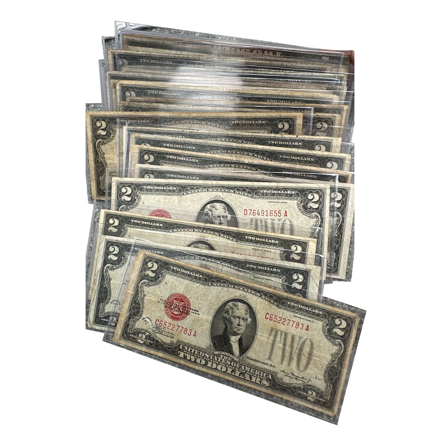 1928 Red Seal $2 Notes - Crisp - CoinsTV