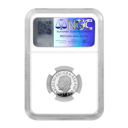 2025 Great Britain First Silver Sovereign Shield Privy - NGC PF70 FDI Benedotto Pistrucci Facsimile Sign - CoinsTV