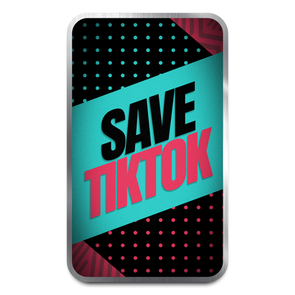 Chromatics Save TikTok 1 oz Silver Bar - CoinsTV