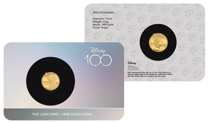 2023 Solomon Disney 100th Celebration - The Lion King Gold Proof - CoinsTV