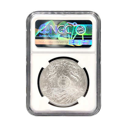 2020 South Africa 5 Rand Big 5 Leopard 1 oz Silver Coin - NGC MS 70 - CoinsTV