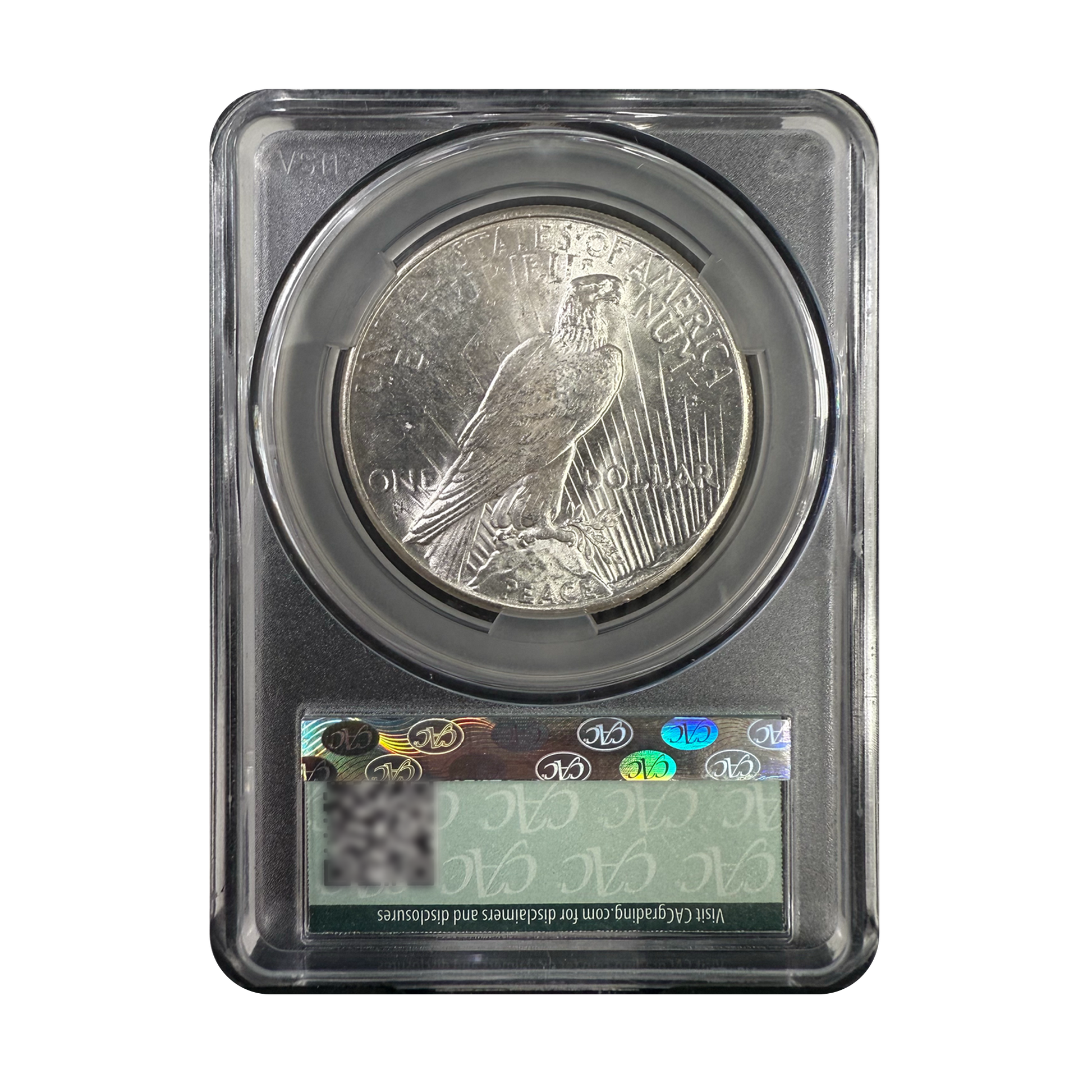 1926 Peace Dollar - CAC MS63 - CoinsTV