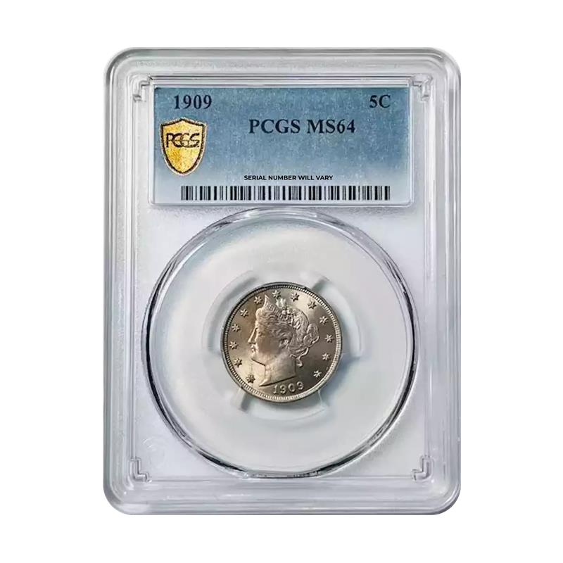 1909 Liberty Head Nickel - PCGS MS64 - CoinsTV