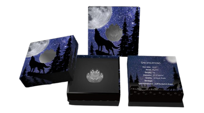 2025 Wolf Footprint Shaped 5g Silver Bar - CoinsTV