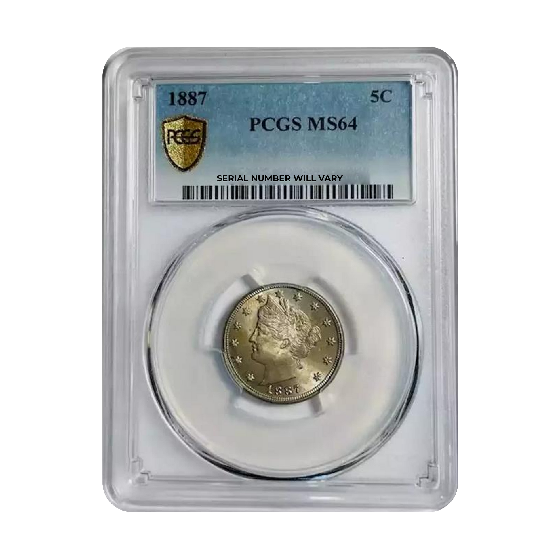 1887 Liberty Head Nickel - PCGS MS64 - CoinsTV