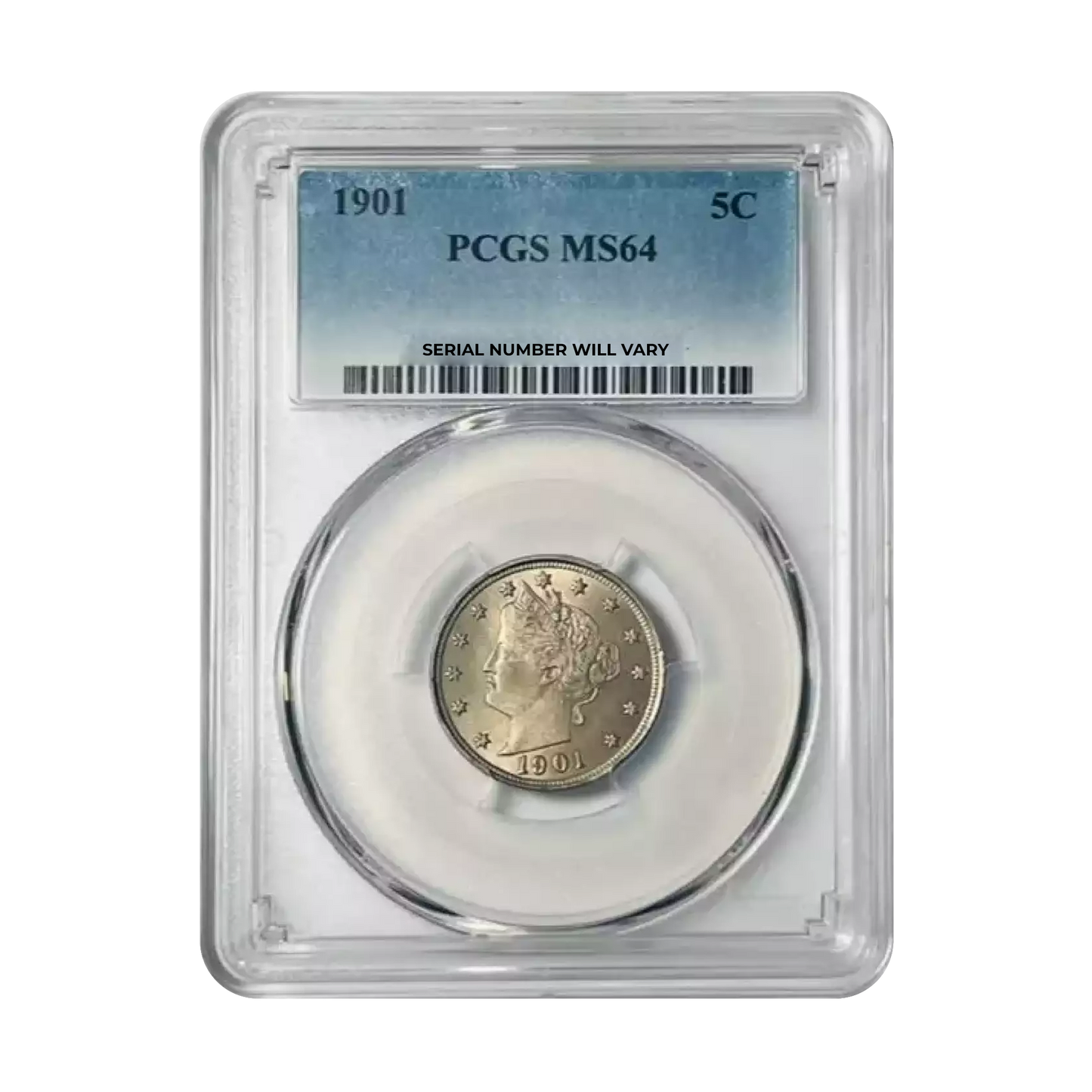 1901 Liberty Head Nickel - PCGS MS64 - CoinsTV