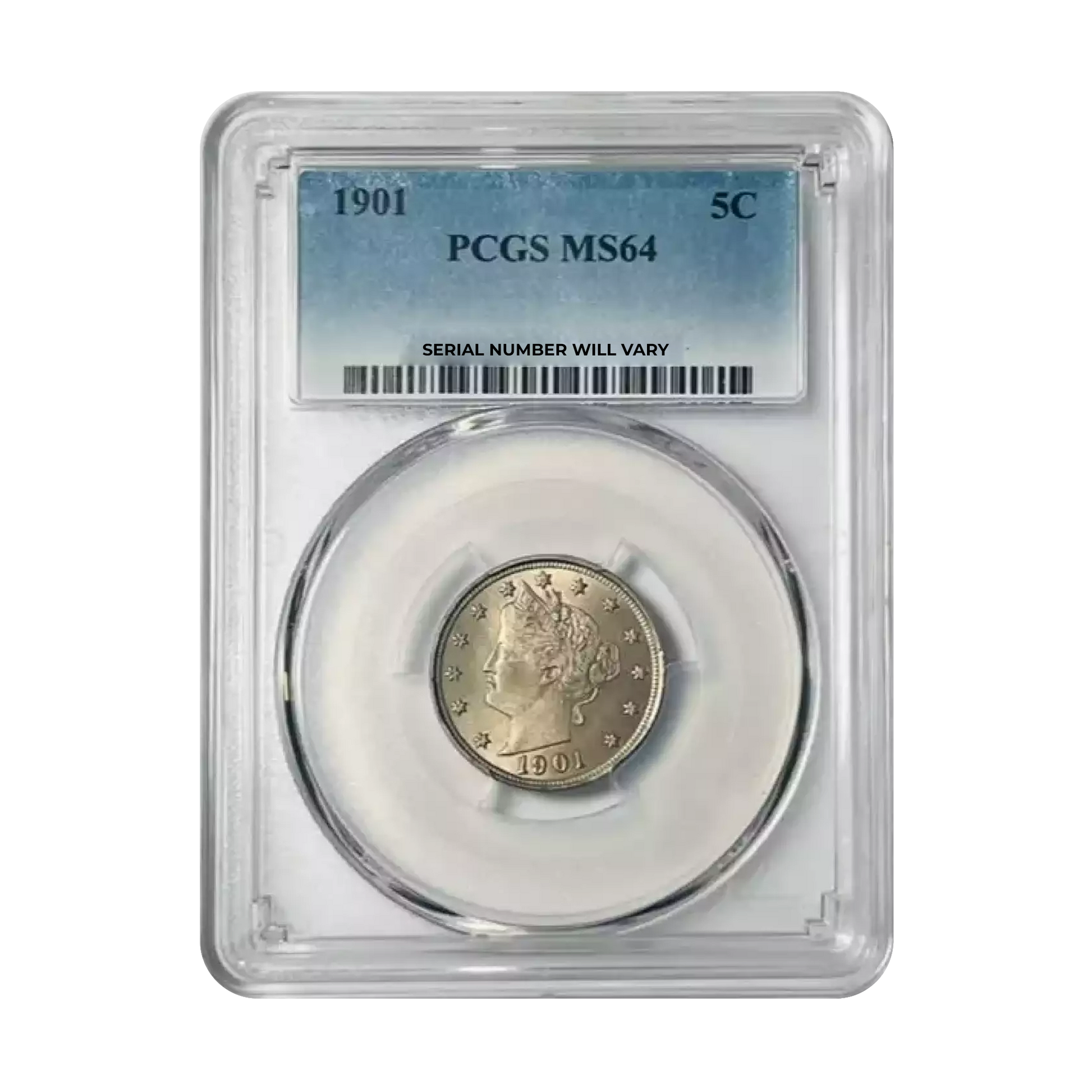 1901 Liberty Head Nickel - PCGS MS64 - CoinsTV