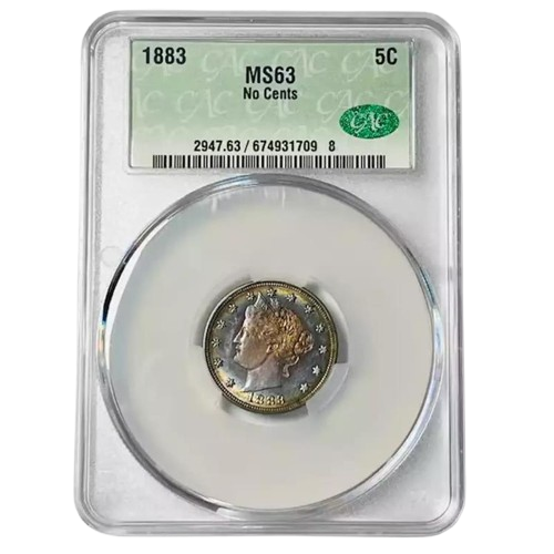 1883 Liberty Head Nickel - CAC MS63 - CoinsTV