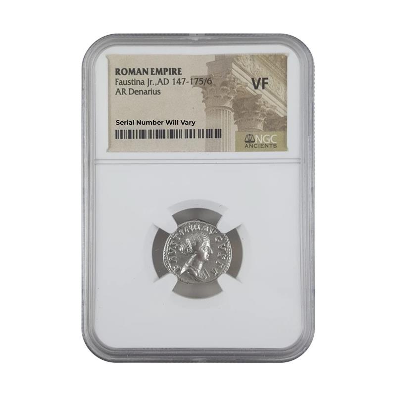Faustina Jr Silver Antoninianus NGC(VF) - CoinsTV