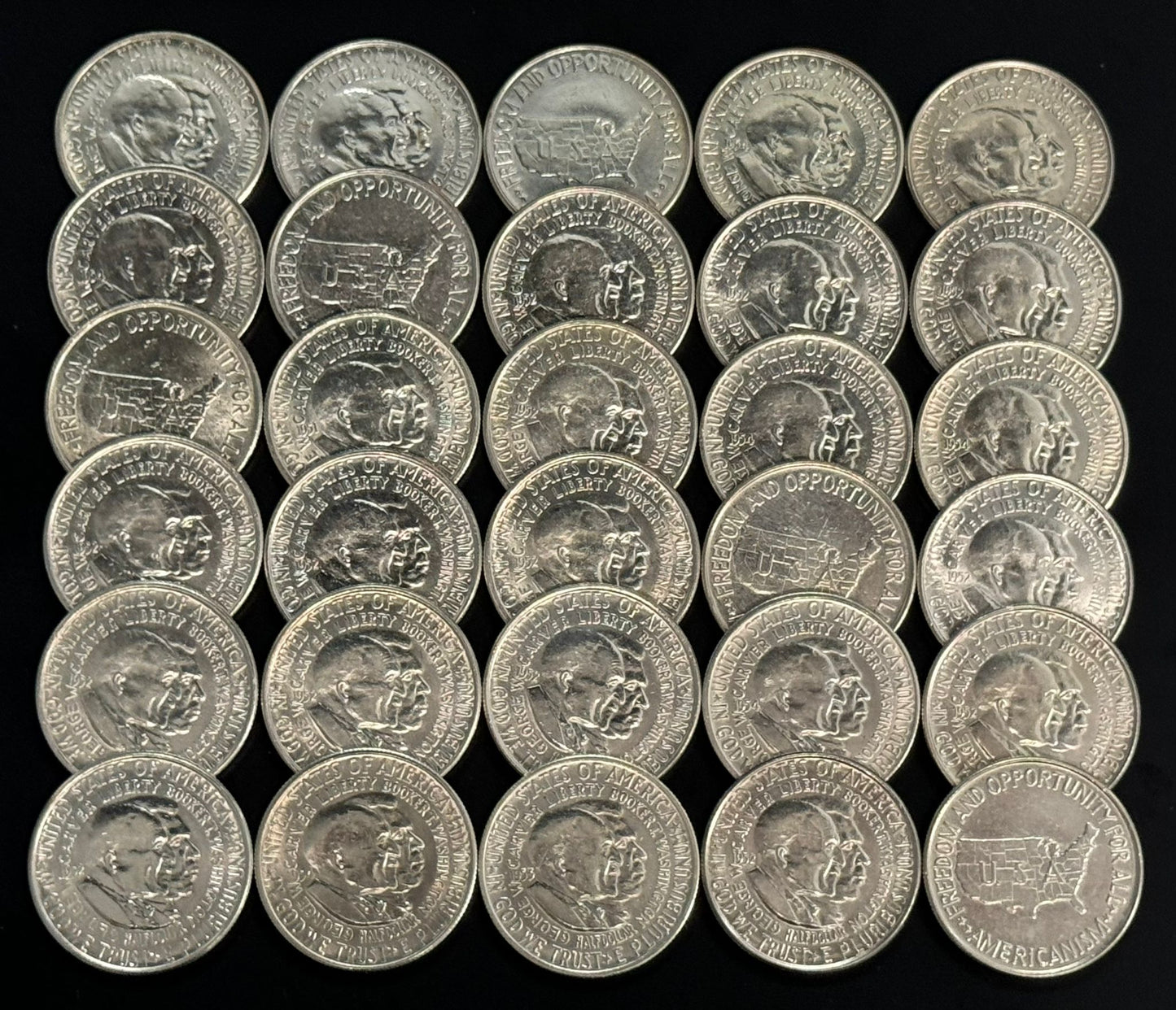 1951-1954 Washington-Carver Silver Half Dollar - Slider