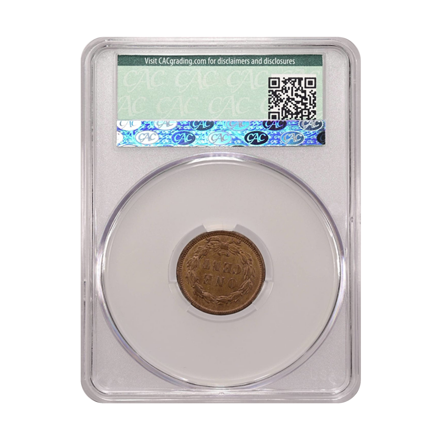 1859 Indian Head Cent - CAC AU53 - CoinsTV