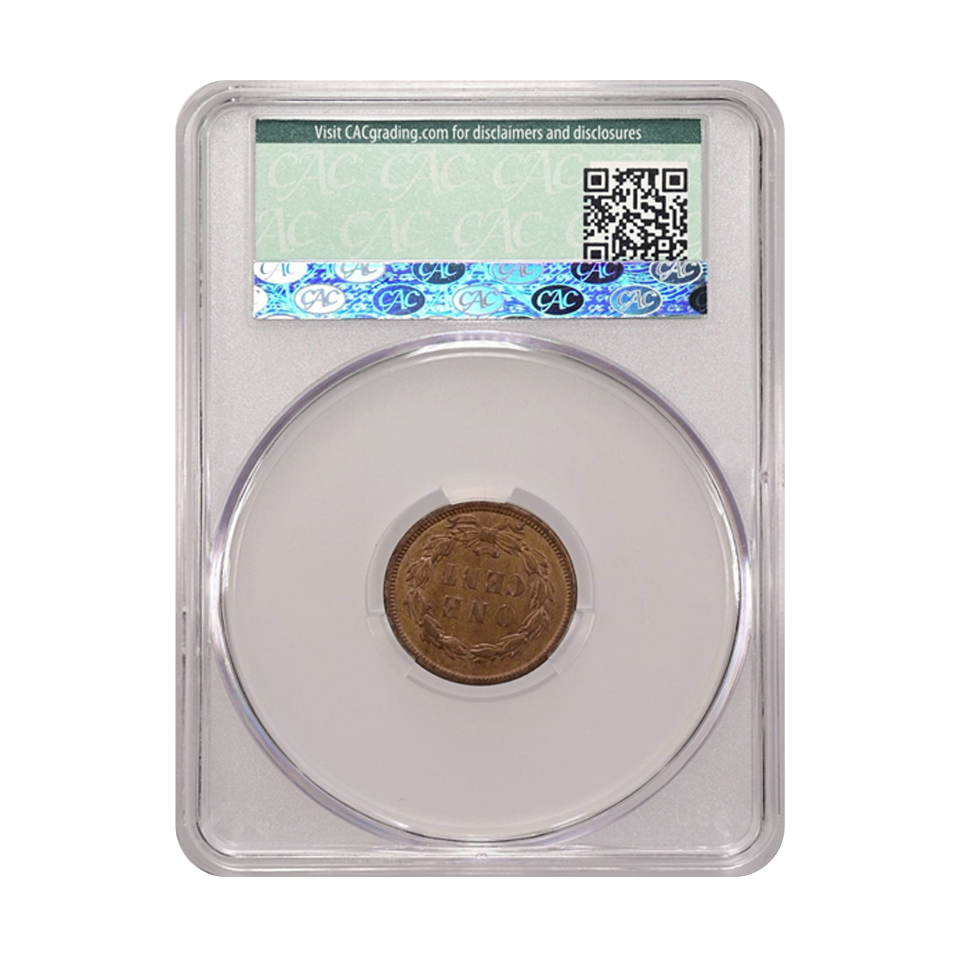 1859 Indian Head Cent - CAC AU53 - CoinsTV