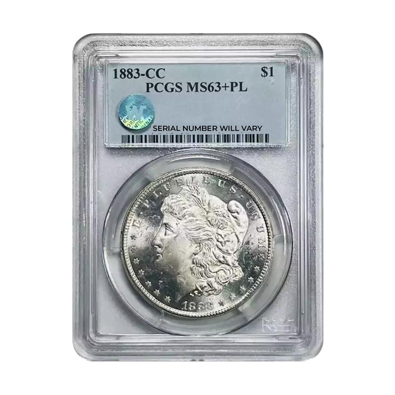1883-CC Morgan Silver Dollar Carson City - PCGS MS63+ PL Sight White