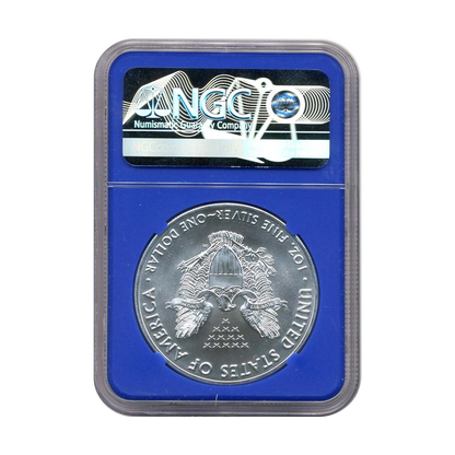 2016 (P) Silver Eagle Philadelphia - NGC MS69 Blue Core Liberty Bell Label