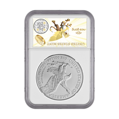 2025 (P) Silver Eagle - First 50,000 Issued - NGC MS69 First Eagle Privy Release 8 Era Label