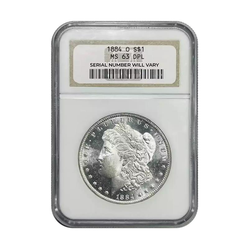 1884 O Morgan Silver Dollar New Orleans - NGC MS63 DPL