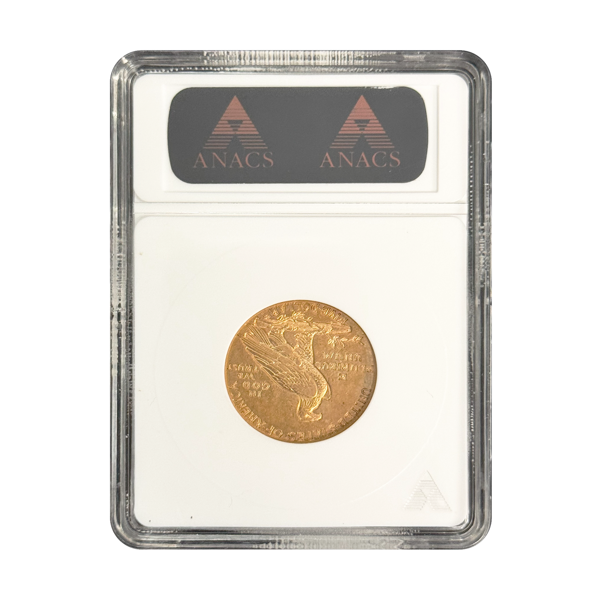 1911-D $5 Indian Gold Half Eagle - ANACS AU50 - CoinsTV