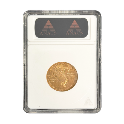 1911-D $5 Indian Gold Half Eagle - ANACS AU50 - CoinsTV