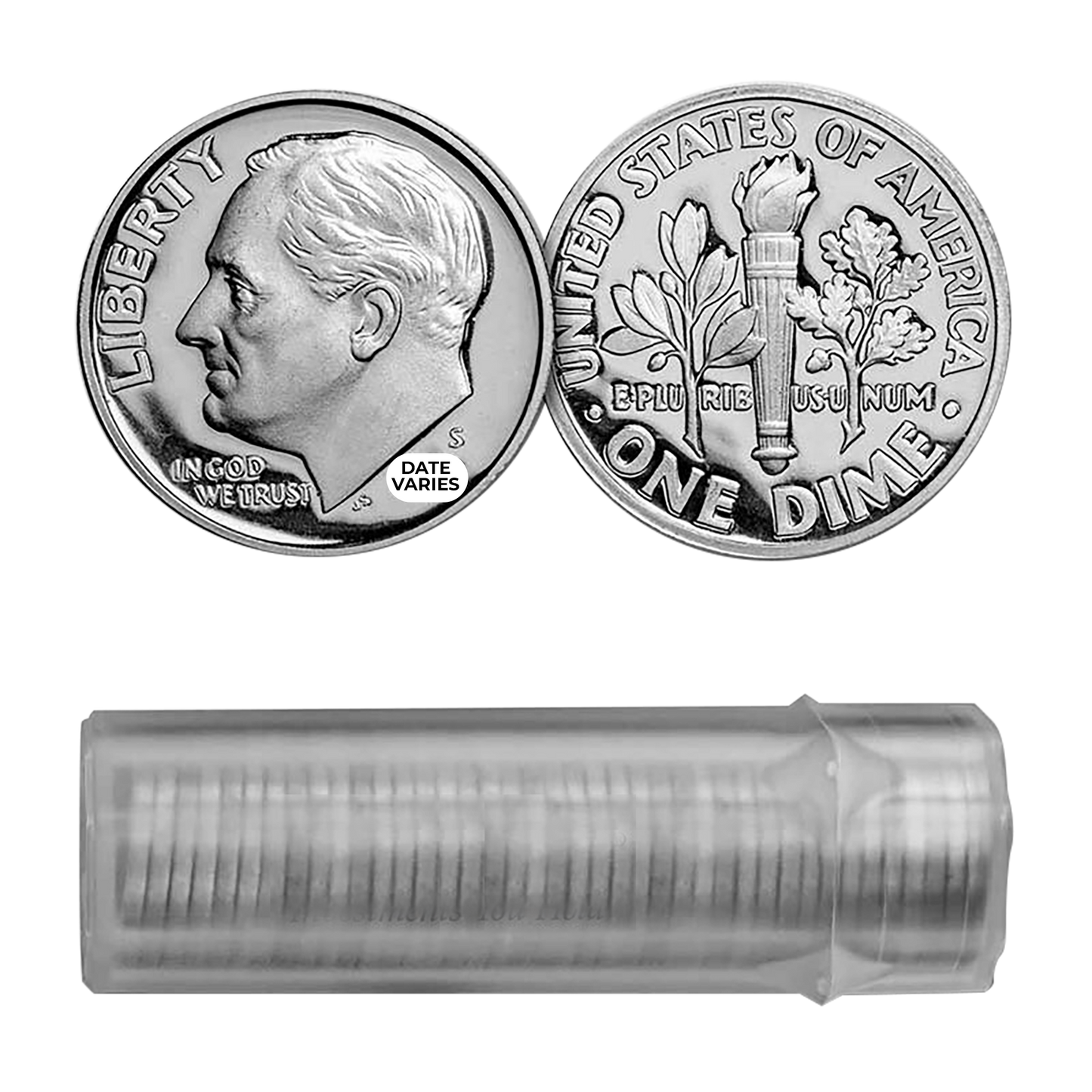 90% Silver Proof Dimes - Roll of 50