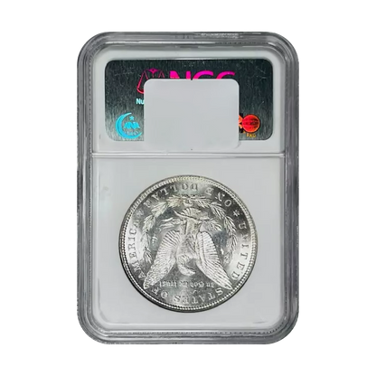 1887 Morgan Silver Dollar Philadelphia - NGC MS65 Sight White
