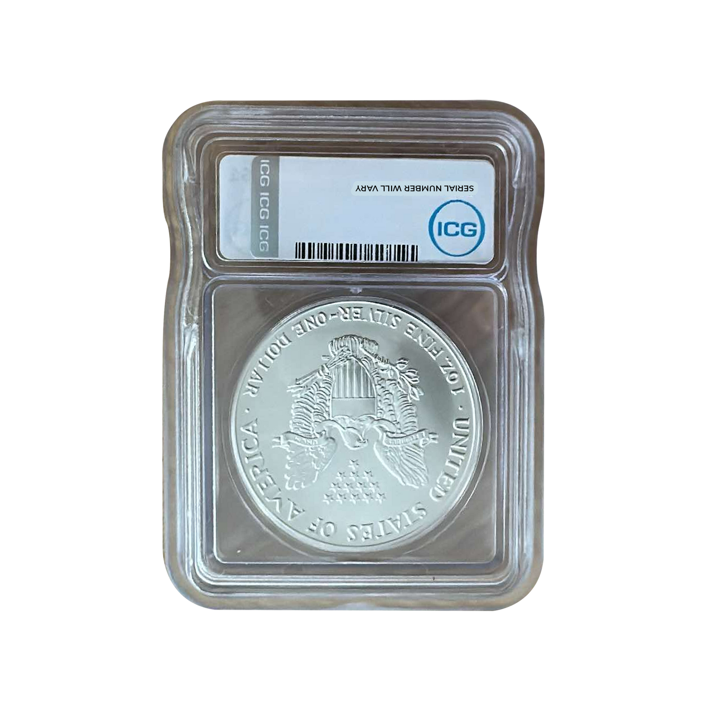 1992 Silver Eagle - Austin Hutto Signature - ICG MS70 - CoinsTV