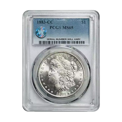 1883-CC Morgan Silver Dollar Carson City - PCGS MS65 Sight White