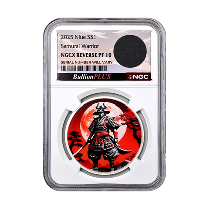 2025 Niue Samurai Warrior 1 oz Silver Coin with Relic - NGCX