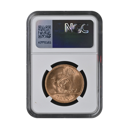 1968 Ireland Penny - Lucky Irish Penny - NGC Brilliant Uncirculated Clover Label - CoinsTV