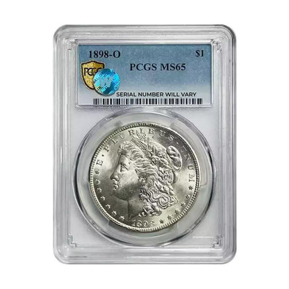 1898 Morgan Silver Dollar New Orleans - PCGS MS65 Sight White