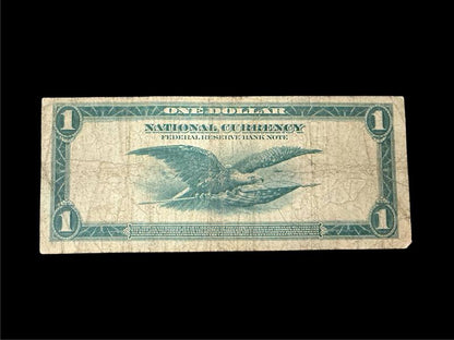1918 $1 Defiant Eagle Federal Reserve Horse Blanket Note