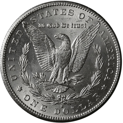 1890 Morgan Silver Dollar San Francisco - Brilliant Uncirculated