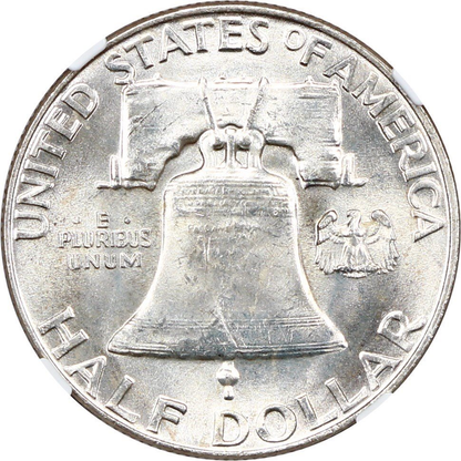 1959 Franklin Half Dollar Philadelphia - Type 2 Reverse - Brilliant Uncirculated