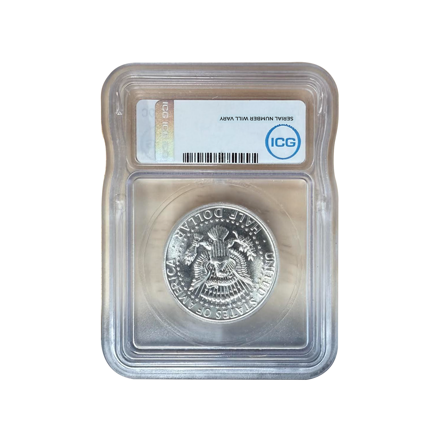 1967 Kennedy Half Dollar SMS - Austin Hutto Signature Label - ICG MS67 - CoinsTV