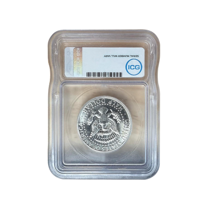 1967 Kennedy Half Dollar SMS - Austin Hutto Signature Label - ICG