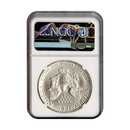 1991 Silver Eagle - Mercanti Signature - NGC MS69 Star