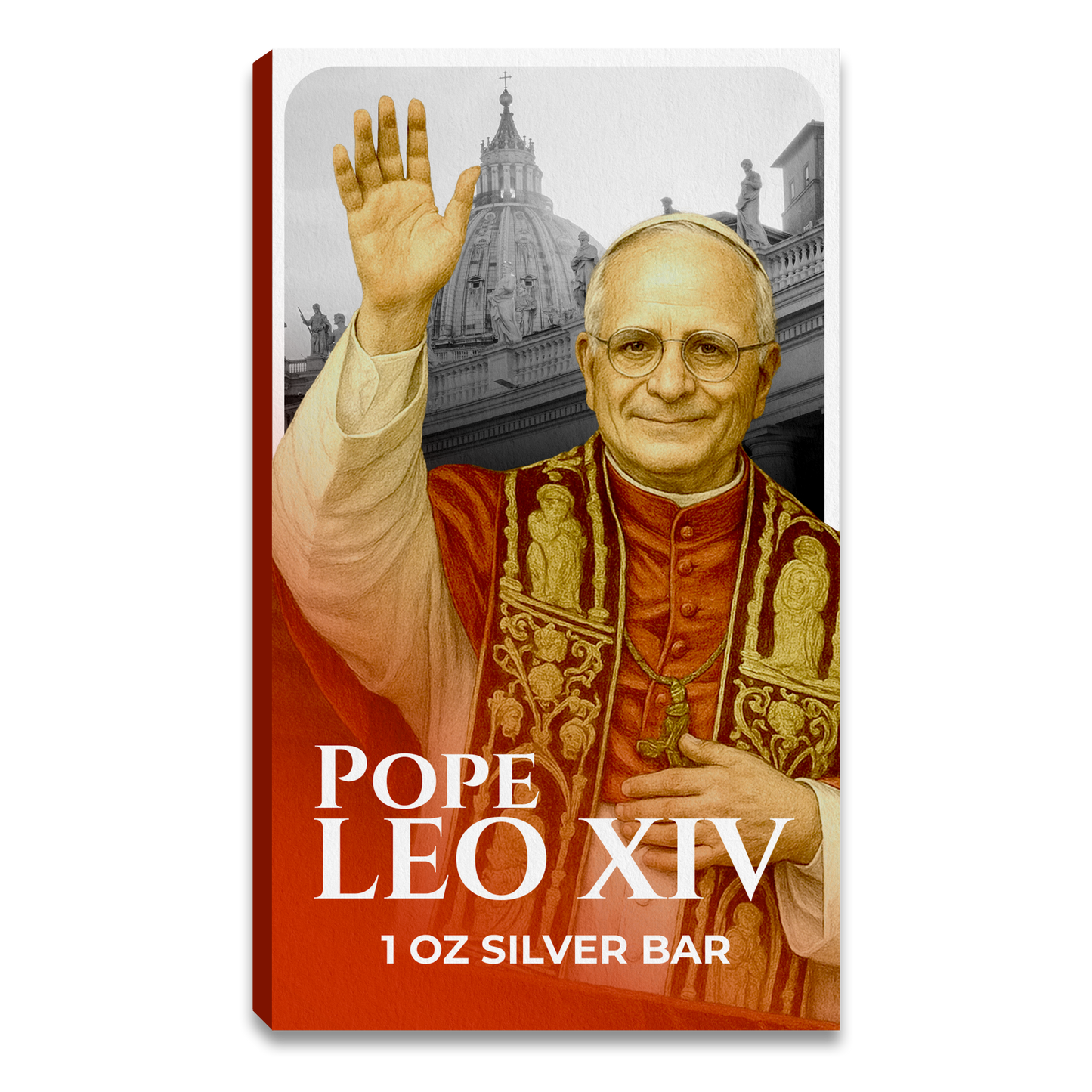 Pope Leo XIV Commemorative Silver Bar - CoinsTV