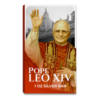 Pope Leo XIV Commemorative Silver Bar - CoinsTV