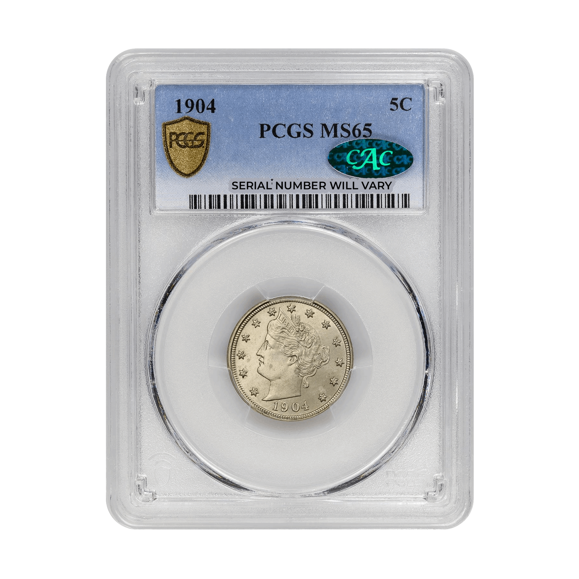 1904 Liberty Nickel - PCGS MS65 CAC - CoinsTV