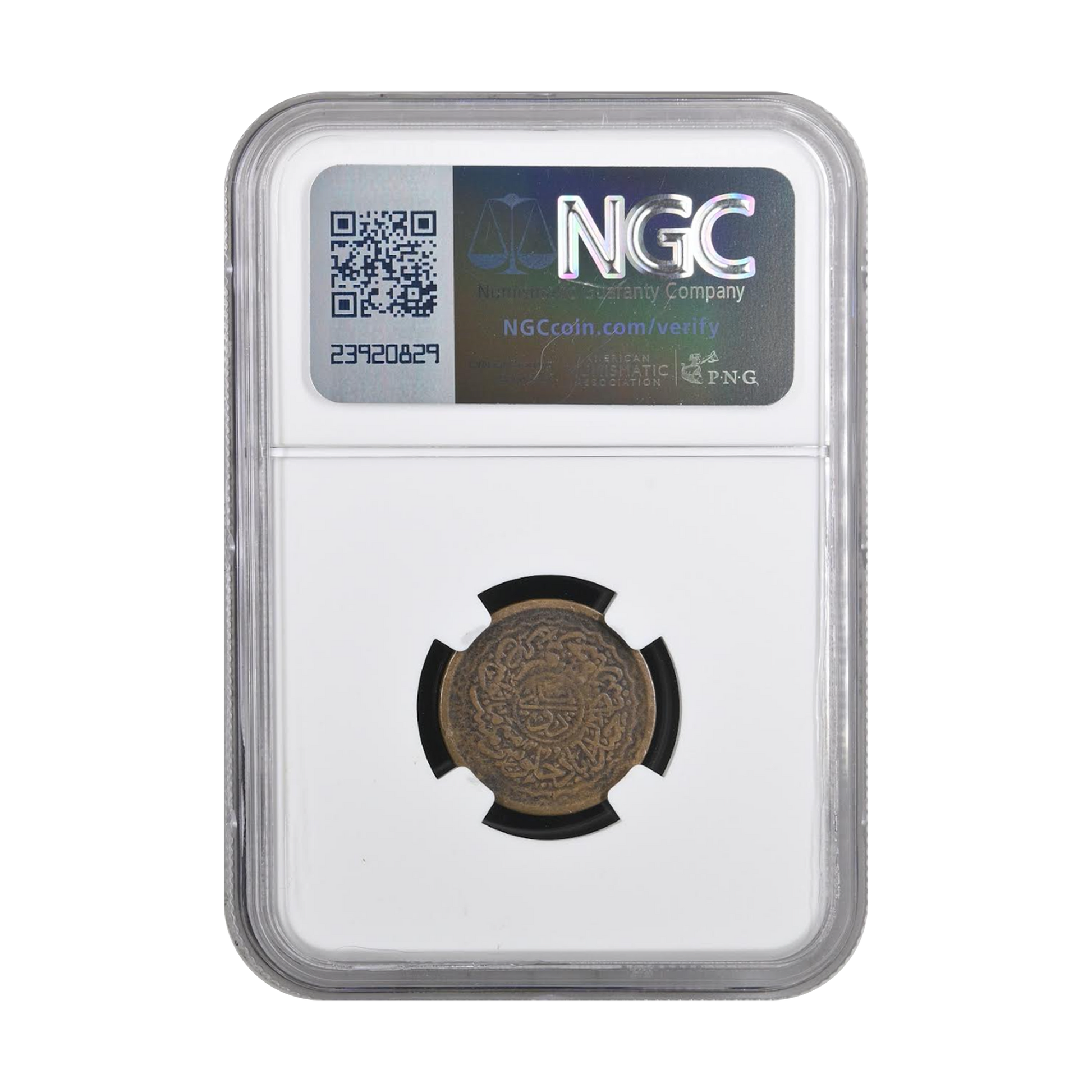 1904-1931 India Hyderabad 2 Pai Coin in "Land of Diamonds" NGC Holder - CoinsTV