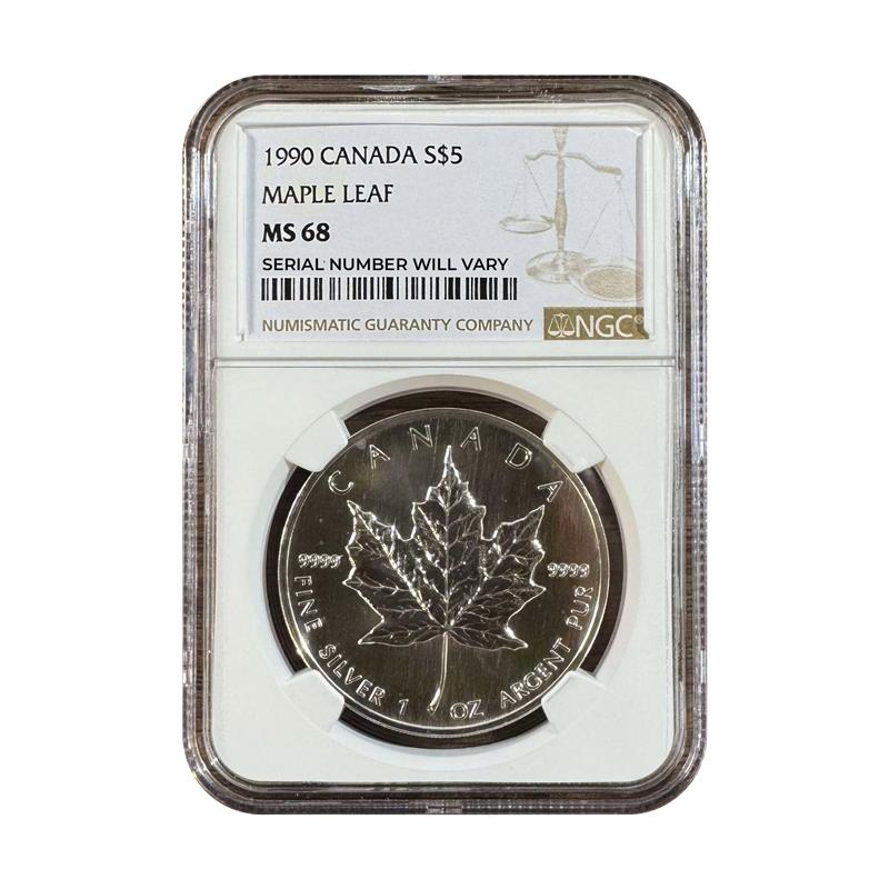 Canada Silver Maple Leaf 1 oz Silver - NGC MS68 Grab Bag - CoinsTV