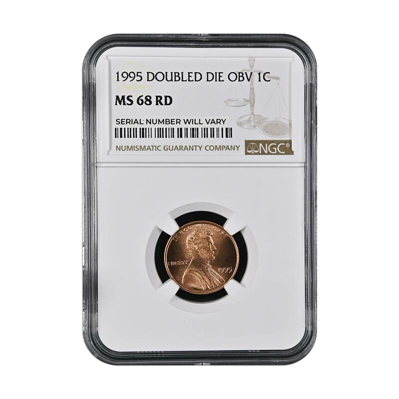 1995 Lincoln Cent - Doubled Die Obv. - MS68 RD