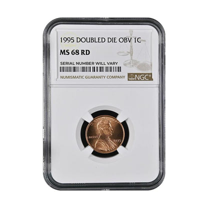 1995 Lincoln Cent - Doubled Die Obv. - MS68 RD