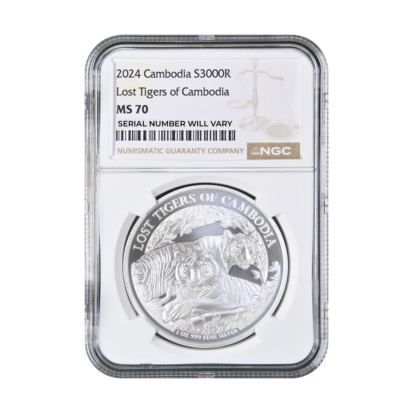 2024 Cambodia S3000R - Lost Tigers of Cambodia - NGC MS70